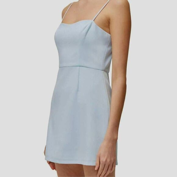 New. French Connection baby blue mini dress. MSRP $168. Size 6 - Picture 3 of 10